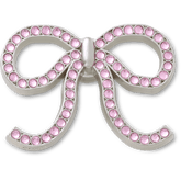 Pink Glittery Bow Jibbitz™ charms