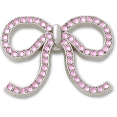 Pink Glittery Bow Jibbitz™ charms