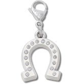 Lucky Silver Horseshoe Charm Jibbitz charm