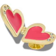 Gold Bubble Locket Heart Jibbitz™ charms