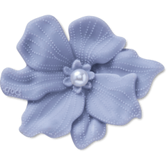 Periwinkle Flower with Pearl Jibbitz™ charms