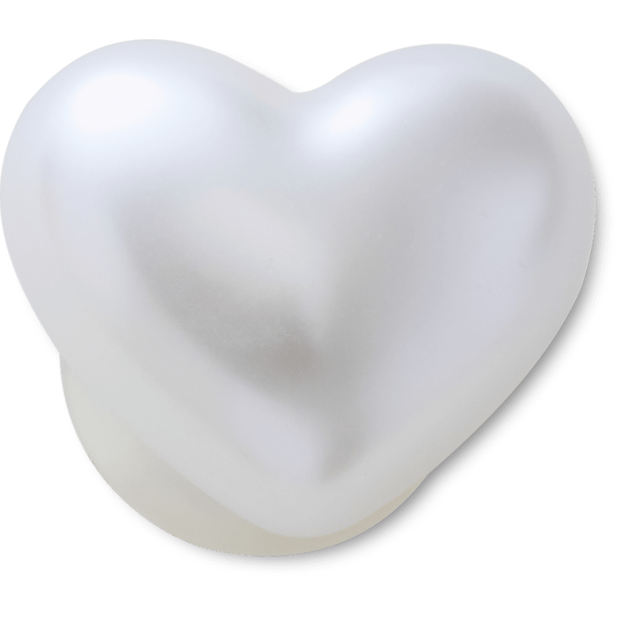 Pearl Heart Jibbitz™ charms