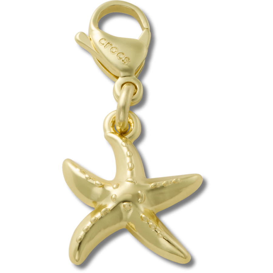 Gold Starfish Charm Jibbitz charm