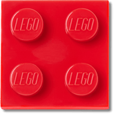 LEGO® Red Tile 2x2 Jibbitz™ charms