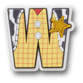 Disney Character Letter W Jibbitz™ charms