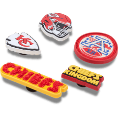 NFL Kansas City Chiefs 5 Pack Jibbitz Shoe Charm
