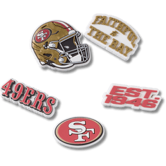 NFL San Francisco 49ers 5 Pack Jibbitz Shoe Charm