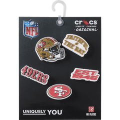 NFL San Francisco 49ers 5 Pack Jibbitz Shoe Charm