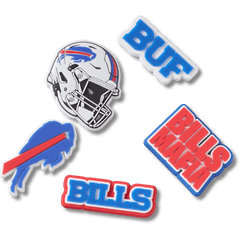 NFL Buffalo Bills 5 Pack Jibbitz Shoe Charm