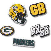 NFL Green Bay Packers 5 Pack Jibbitz Shoe Charm