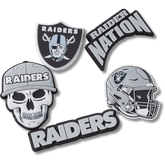 NFL Las Vegas Raiders 5 Pack Jibbitz Shoe Charm