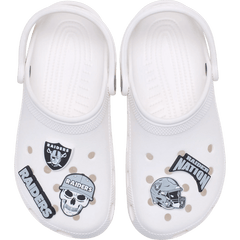 NFL Las Vegas Raiders 5 Pack Jibbitz Shoe Charm
