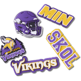 NFL Minnesota Vikings 5 Pack Jibbitz Shoe Charm