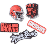 NFL Cleveland Browns 5 Pack Jibbitz Shoe Charm