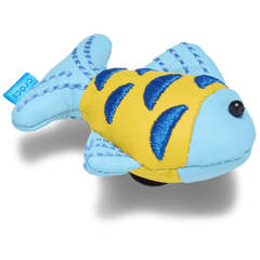 Blue and Gold Sparkle Fish Jibbitz™ charms
