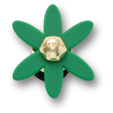 Retro Green Spinner Flower Jibbitz™ charms