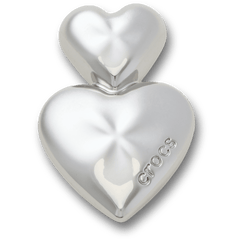 Silver Double Heart Jibbitz™ charms