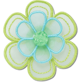 Green Mesh Flower Jibbitz™ charms