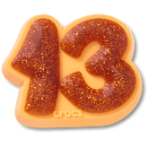 Orange Sparkly Number 13 Jibbitz™ charms