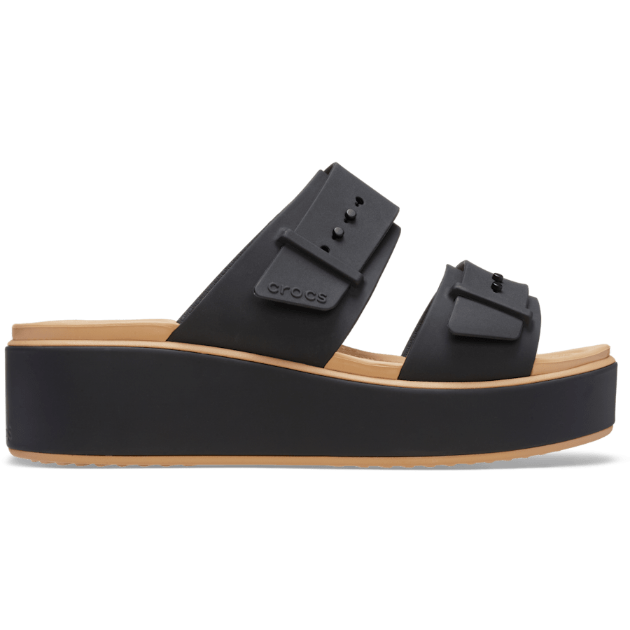 Brooklyn Buckle Matte Wrap Low Wedge