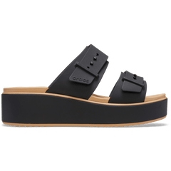 Brooklyn Buckle Matte Wrap Low Wedge