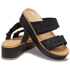 Brooklyn Buckle Matte Wrap Low Wedge