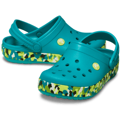 Kids' Crocband Glow Confetti Band Clog