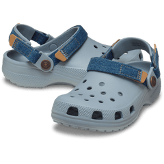 Kids' Classic Denim Adjustable Backstrap Clog