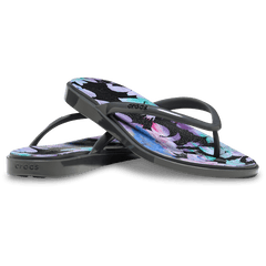 Miami Round Toe Dark Floral Flip