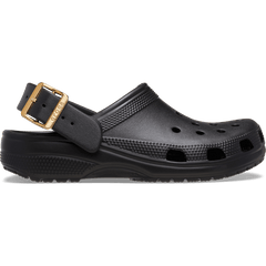 Classic Metallic Buckle Clog