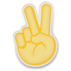 Peace Hand Sign Jibbitz Shoe Charm