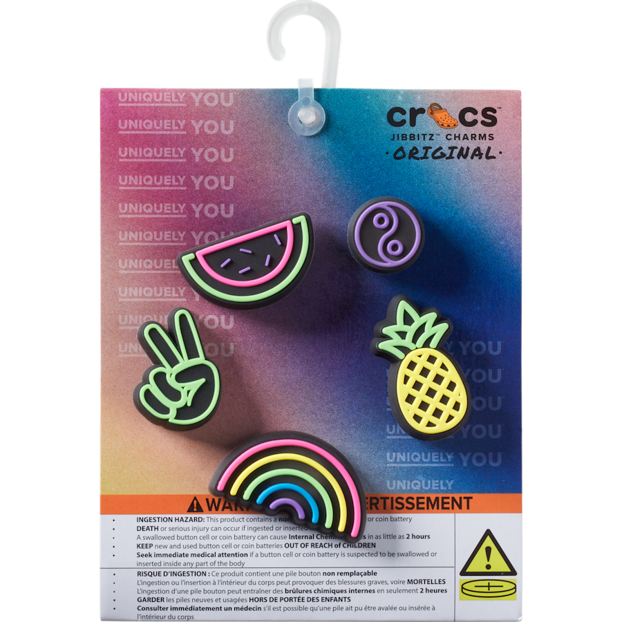 Lights Up Fun 5 Pack Jibbitz Shoe Charm