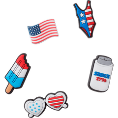 USA 5 Pack Jibbitz Shoe Charm