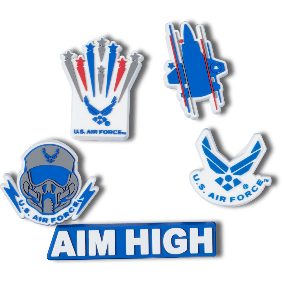 Armed Forces US Air Force 5Pck Jibbitz Shoe Charm