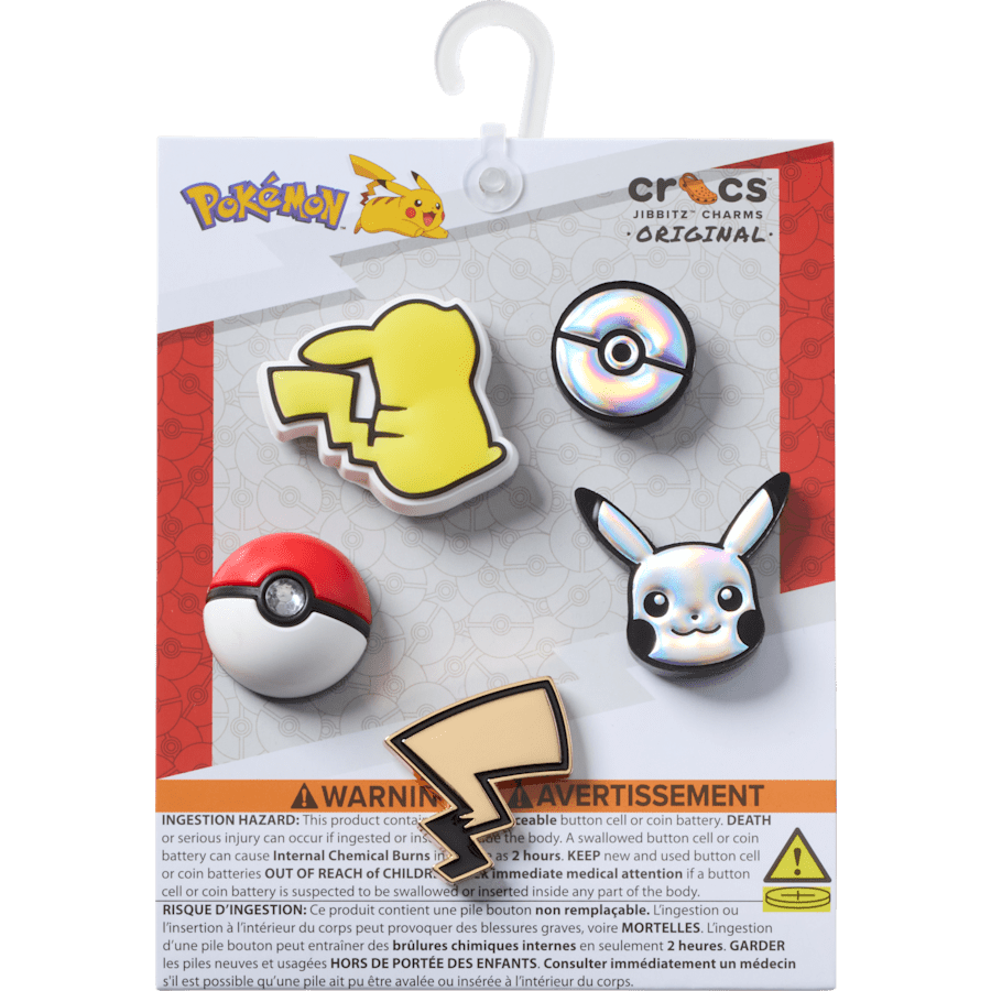 Elevated Pokemon 5 Pack Jibbitz Shoe Charm
