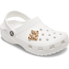 Gold Teddy Bear Jibbitz Shoe Charm