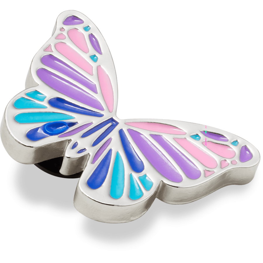 Multi Purple Butterfly Jibbitz Shoe Charm