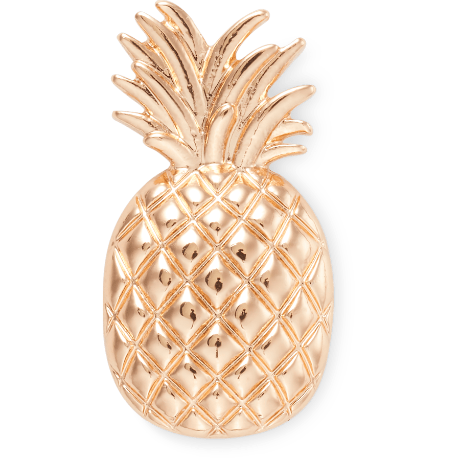 Gold Pineapple Jibbitz Shoe Charm
