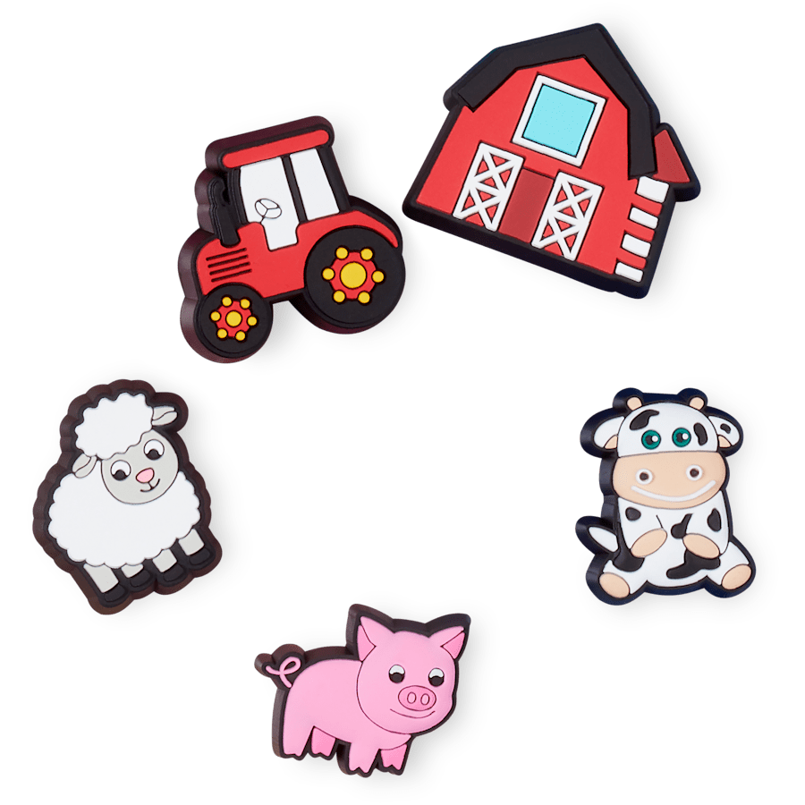 Cutesey Farm Animal 5 Pack Jibbitz Shoe Charm