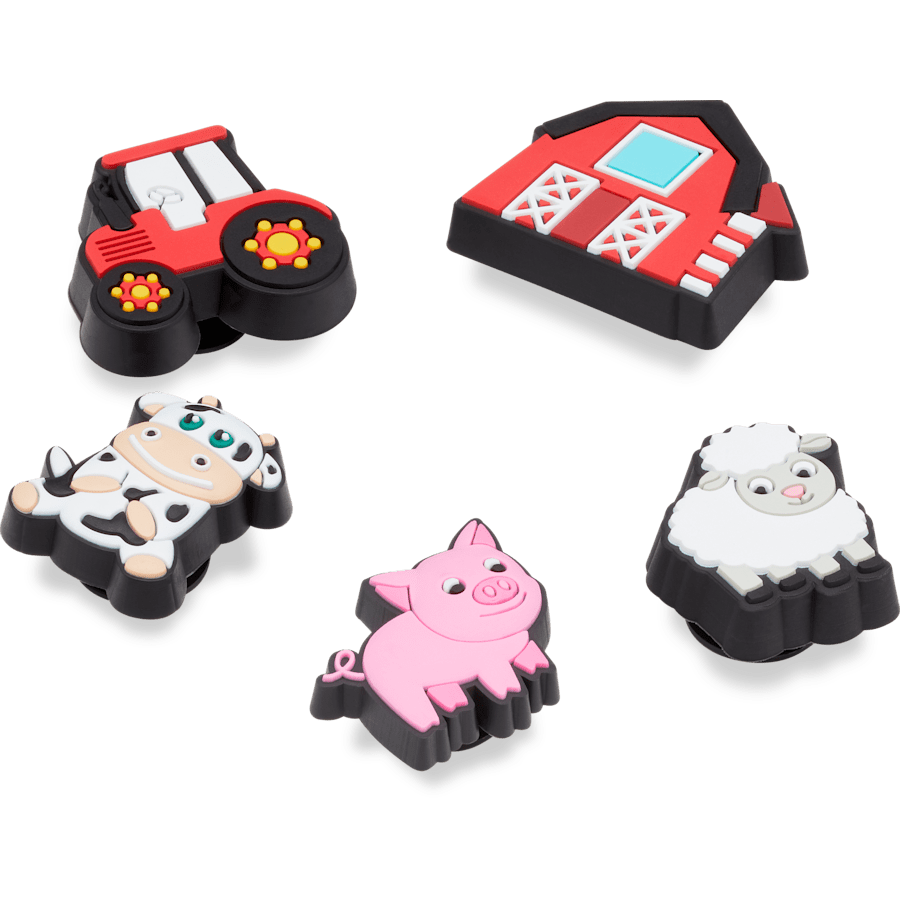 Cutesey Farm Animal 5 Pack Jibbitz Shoe Charm