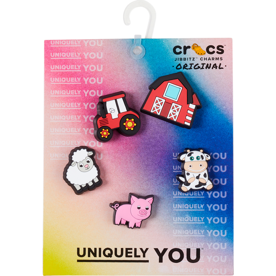 Cutesey Farm Animal 5 Pack Jibbitz Shoe Charm