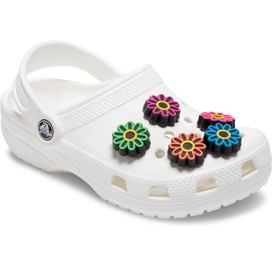 Lights Up Daisy 5 Pack Jibbitz Shoe Charm