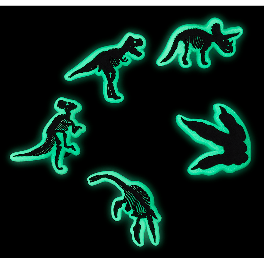 Glow In The Dark Dino 5 Pack Jibbitz Shoe Charm