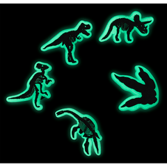 Glow In The Dark Dino 5 Pack Jibbitz Shoe Charm