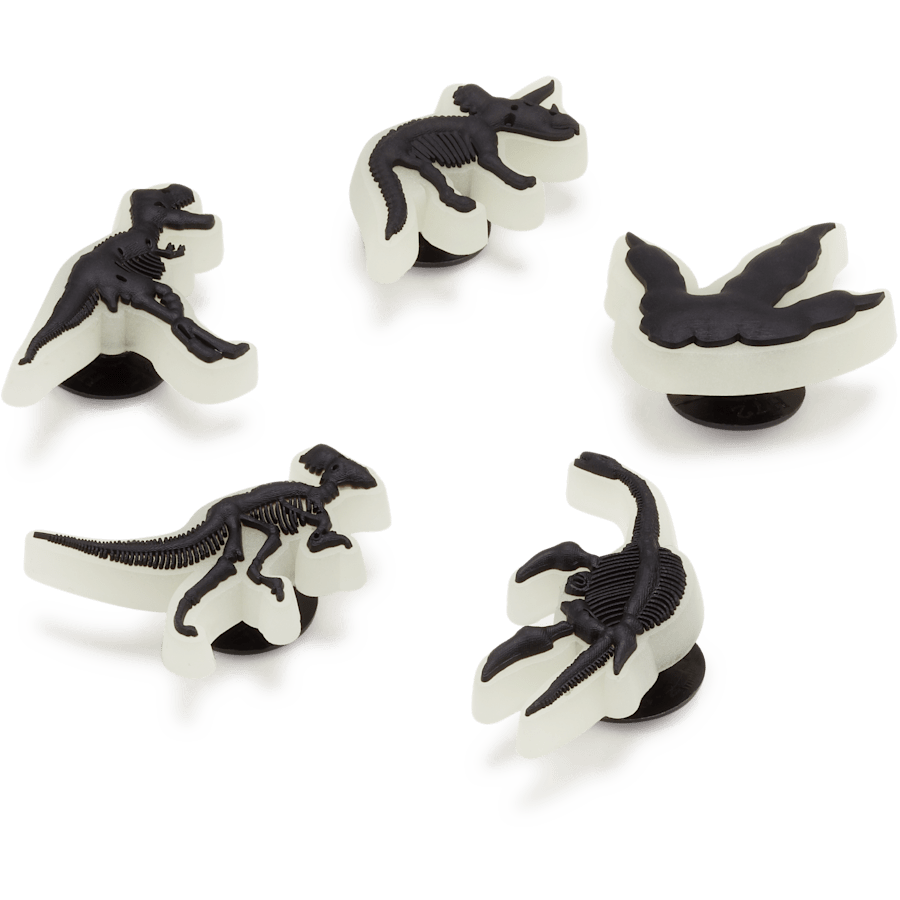 Glow In The Dark Dino 5 Pack Jibbitz Shoe Charm