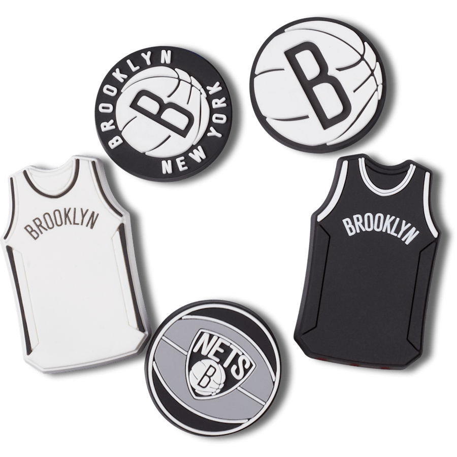 NBA Brooklyn Nets 5 Pack Jibbitz™ charms