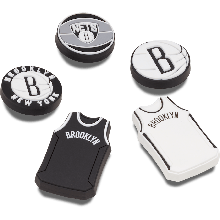 NBA Brooklyn Nets 5 Pack Jibbitz™ charms