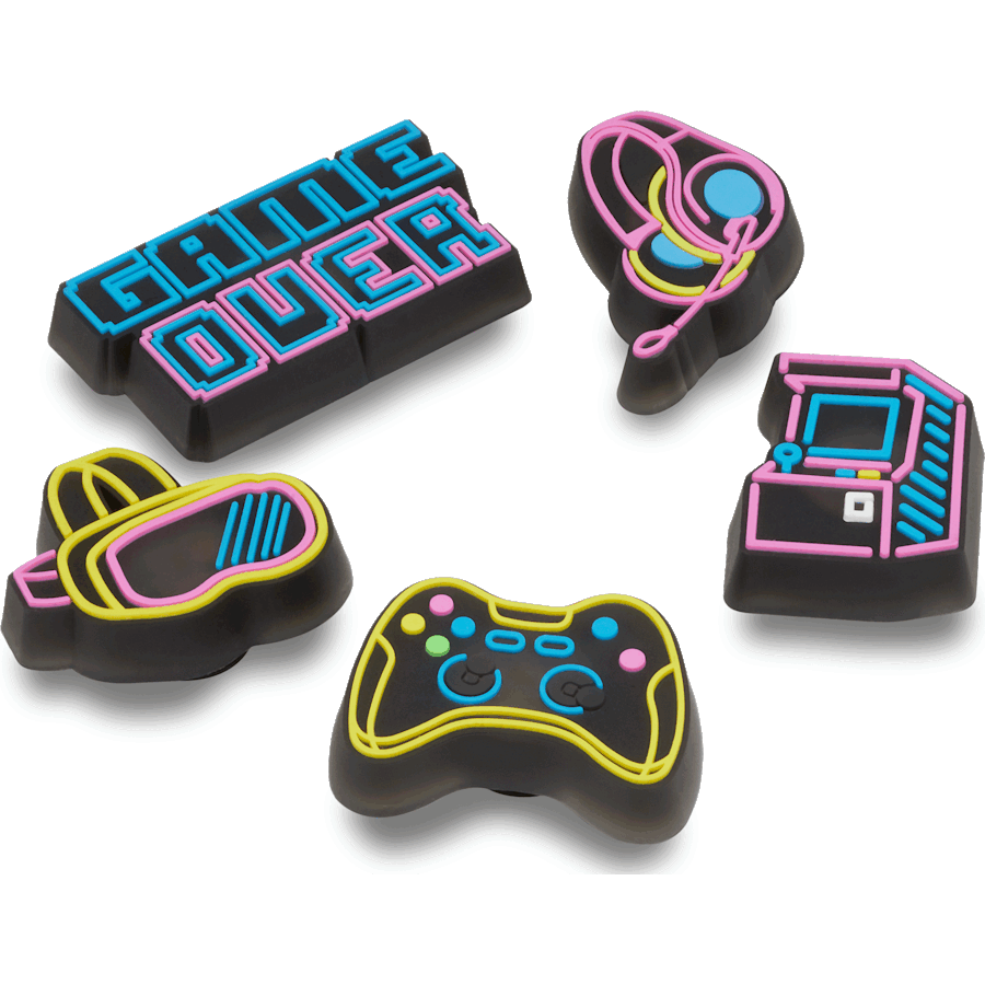 Lights Up Neon Gamer 5 Pack Jibbitz™ charms