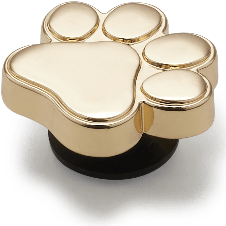 Gold Dog Paw Jibbitz™ charms