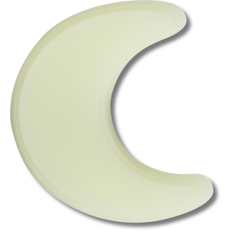 Glow In The Dark Crescent Moon Jibbitz™ charms